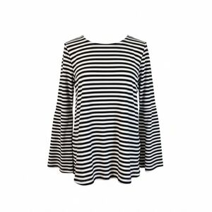 Chic Striped Long Sleeve Women's Top